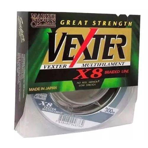 Linha Multifilamento Vexter X8 8 Fios 300 Metros 0.19mm 20lb Verde