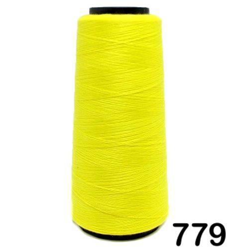Linha para Costura Sol 120 com 2000j Corrente - Cor: Amarelo Canario 779