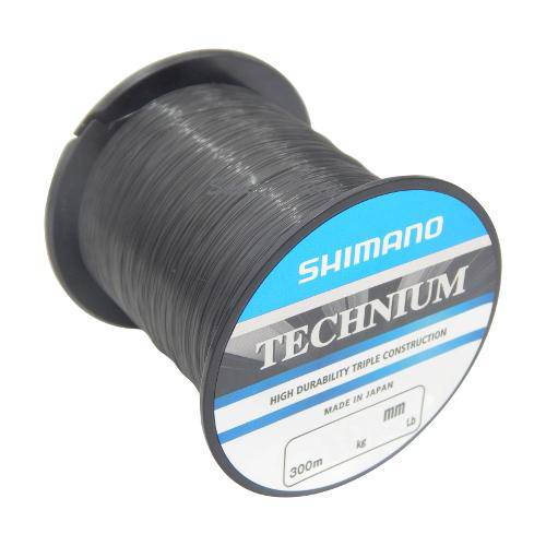 Linha Technium Monofilamento Shimano (0,28mm - 16,5lb) 300m