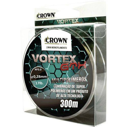 Linha Vortex GTX Crown Multipolímeros 3.0 (0,28mm - 17lb) 300m