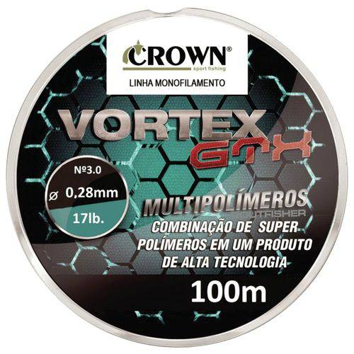 Linha Vortex GTX Crown Multipolímeros (0,28mm - 17lb) 100m