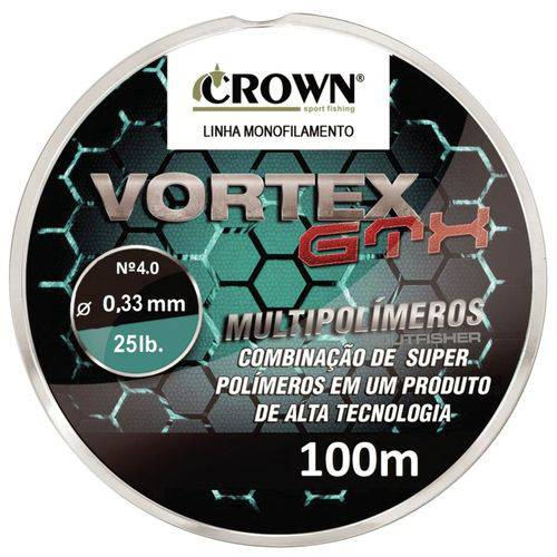 Linha Vortex GTX Crown Multipolímeros (0,33mm - 25lb) 100m