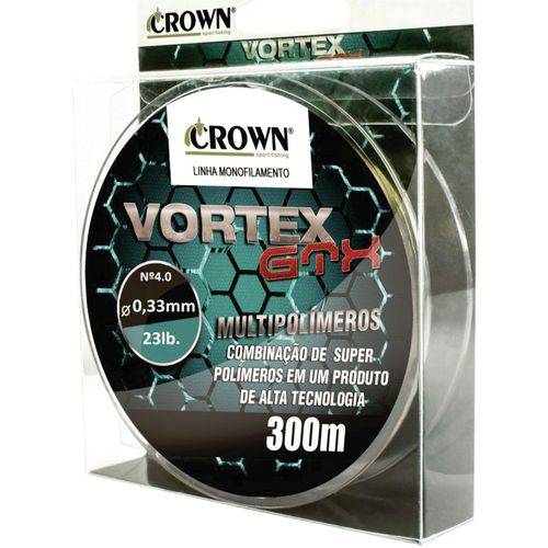 Linha Vortex GTX Crown Multipolímeros 4.0 (0,33mm-23lb) 300m