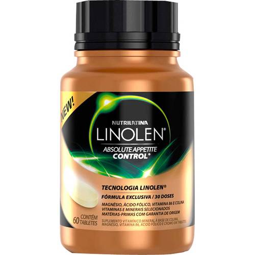 Linolen Absolute Appetite Control com 60 Tabletes - Nutrilatina