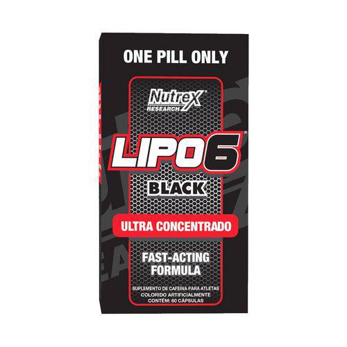 Lipo 6 Black Ultra Concentrado 60 Caps - Nutrex