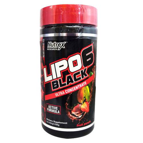 Lipo 6 Black Ultra Concentrate Powder 125g - Nutrex - Fruit Punch