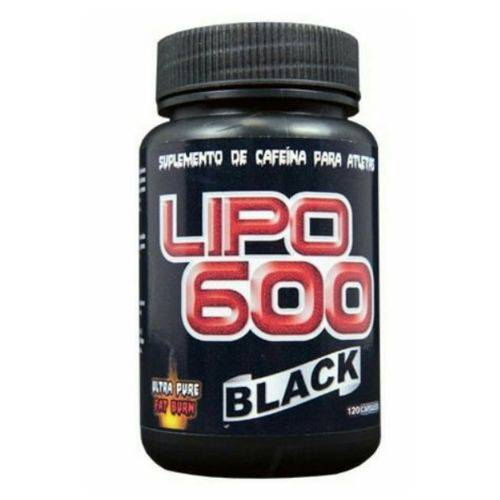 Lipo 600 Black 1 Pote com 120 Capsulas .