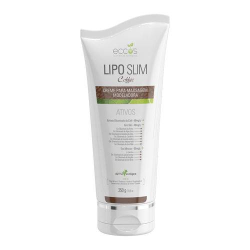 Lipo Slim Coffee 250g Eccos - Creme Redutor e Anti Celulite