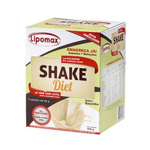 Lipomax Shake Diet Baunilha 40 Gramas 7 Unidades