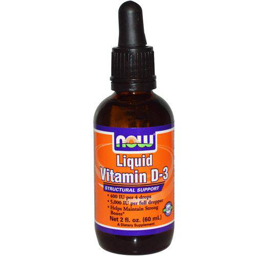 Liquid Vitamin D-3 60ml - Now Foods