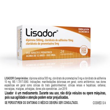 Lisador Farmasa 24 Comprimidos
