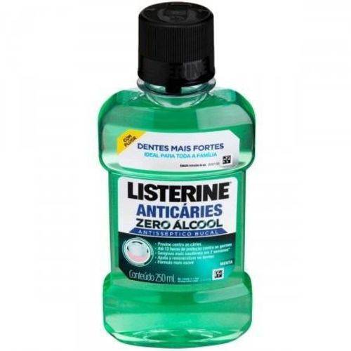 Listerine Anticáries Zero Enxaguante Bucal 250ml (kit C/03)