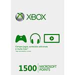 Live Card Microsoft Points (1500 Pontos) - Xbox 360