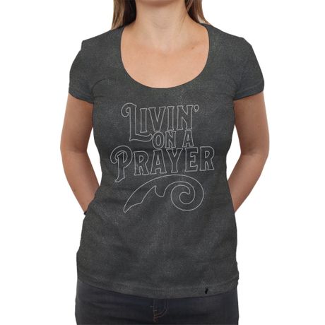 Livin On a Prayer - Camiseta Clássica Premium Feminina