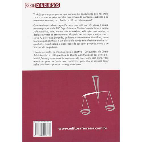 Livro - 200 Pegadinhas de Direiro Constitucional e Direito Administrativo - Série Concursos