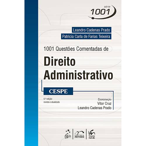 Livro - 1001 Questões Comentadas de Direito Administrativo - CESPE - Série 1001