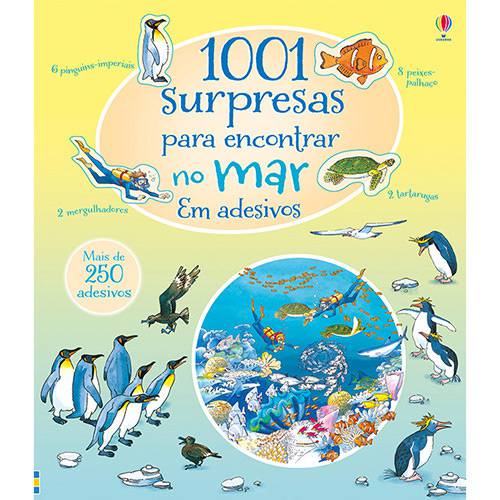 Livro - 1001 Surpresas para Encontrar no Mar em Adesivos