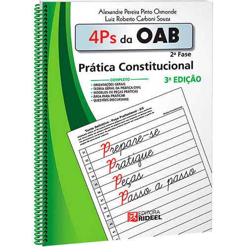 Livro - 4Ps da OAB 2ª Fase: Prática Constitucional