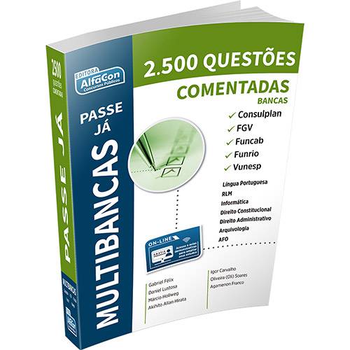 Livro - 2.500 Questões Comentadas - Passe já Multibancas