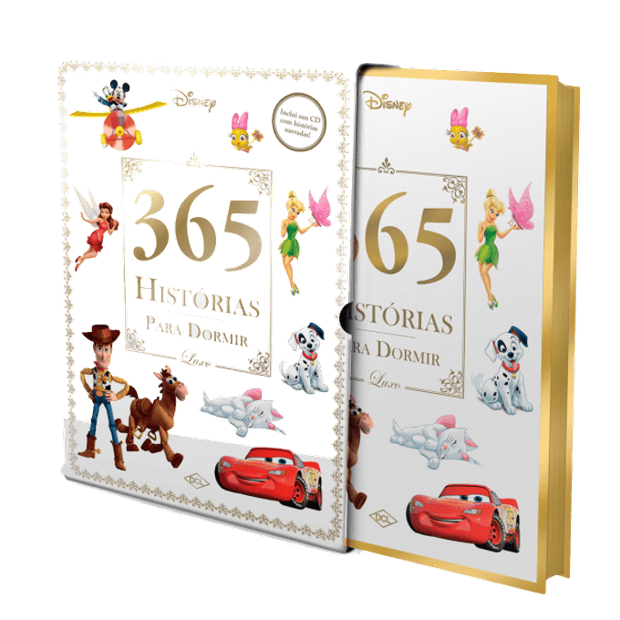 Livro 365 Histórias para Dormir Disney - Edição Luxo - EDITORA DCL