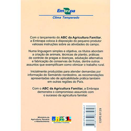 Livro - ABC da Agricultura Familiar: Confecção de Jaleco de Proteção para Apicultura