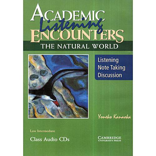 Livro : Academic Listening Encounters - The Natural World Class Áudio 3 CDs