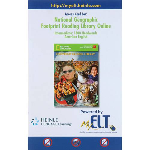 Livro - Access Card For: National Geographic: Footprint Reading Library Online - Intermediate: 1300 Headwords (American English)