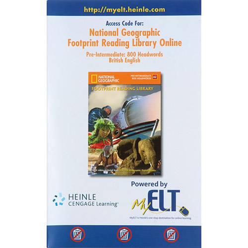 Livro - Access Code For: National Geographic: Footprint Reading Library Online - Pre-Intermediate: 800 Headwords (British English)