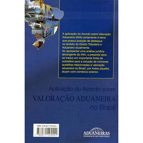Livro - Aplicação do Acordo Sobre Valoração Aduaneira no Brasil