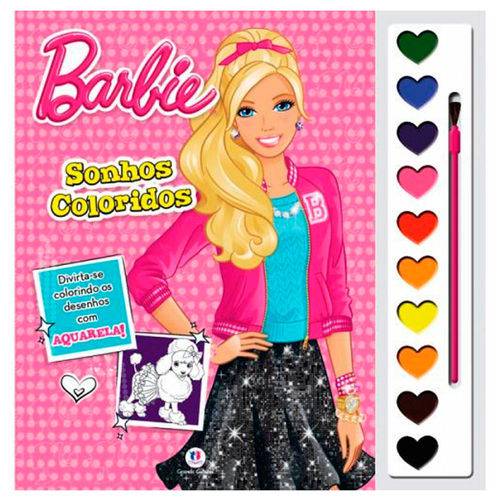 Livro Aquarela Barbie - Sonhos Coloridos - Ciranda Cultural