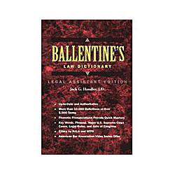 Livro - Ballentines Law Dictionary Legal Assistant Edition