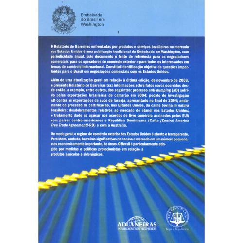 Livro - Barreiras a Produtos e Restrições a Serviços e Investimentos Nos Eua - 4ª Edição