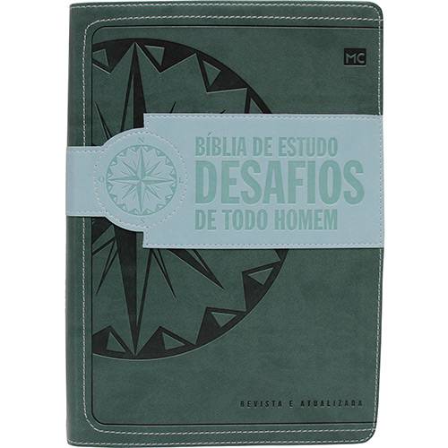 Livro - Bíblia de Estudo Desafios de Todo Homem (Verde)