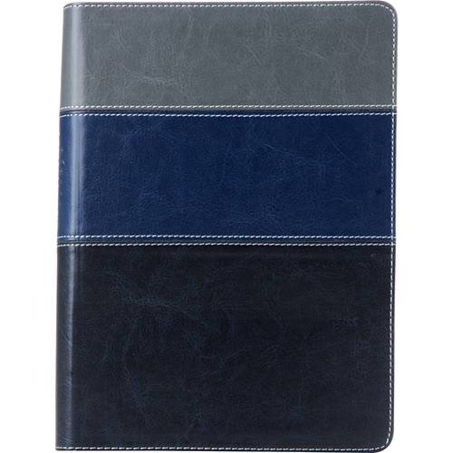 Livro - Bíblia Thompson Dois Tons Italiano - Azul e Cinza (Borda Dourada)