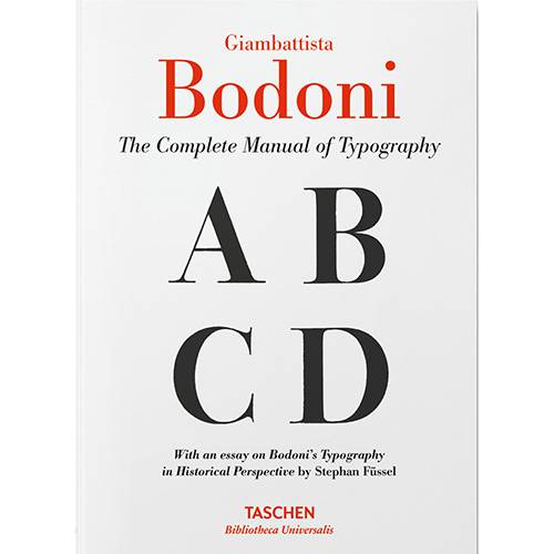 Livro - Bodoni: The Complete Manual Of Typography