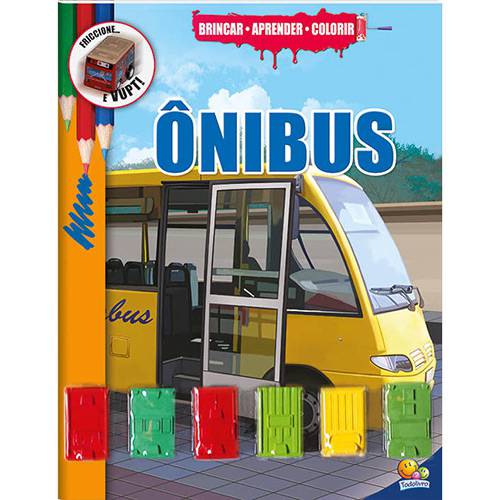 Livro - Brincar-Aprender-Colorir: Onibus