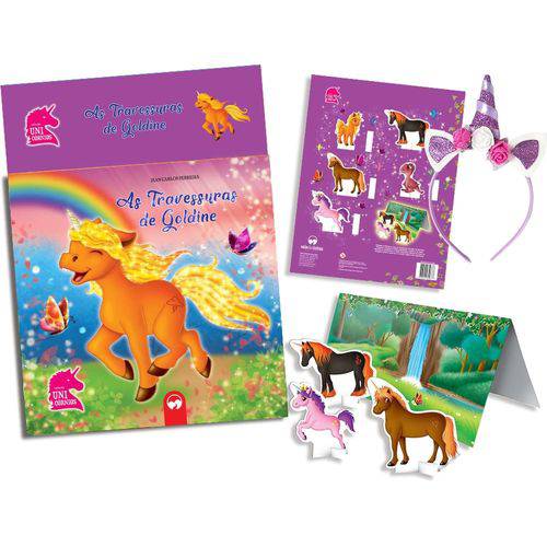 Livro Brinquedo Ilustrado Unicornios Travessuras C/tiara Vale das Letras