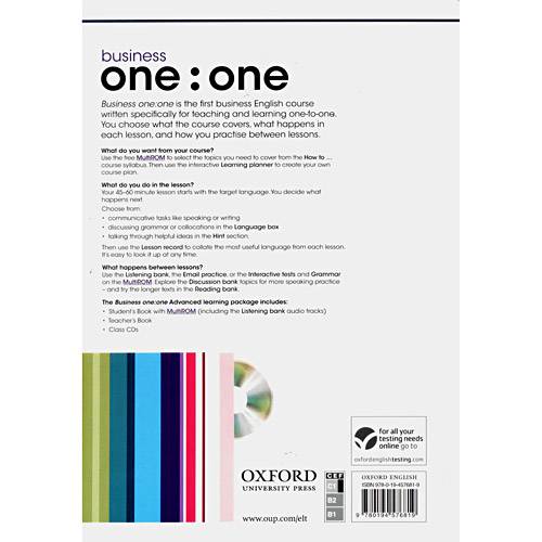Livro - Business One:One: Advanced Student Book And MultiROM Pack