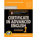 Livro - Cambridge Certificate In Advanced English 1 For Updated Exam Student´s Book With Answers - Official Examination Papers From University Of Cambridge ESOL Examinations (CAE Practice Tests)