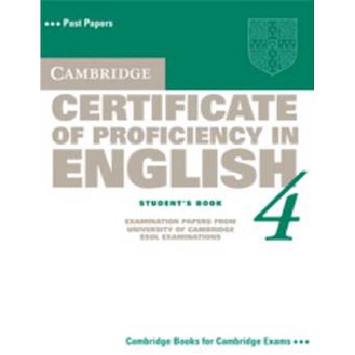 Livro - Cambridge Certificate Of Proficiency In English 4: Student's Book