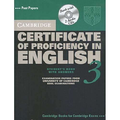 Livro - Cambridge Certificate Of Proficiency In English 3 Self Study Pack With Answers