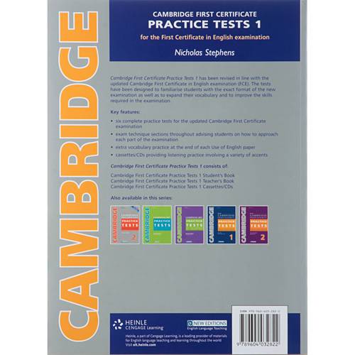 Livro - Cambridge First Certificate Practice Tests 1