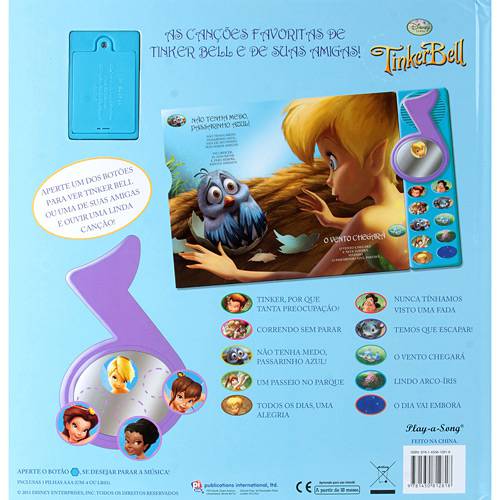 Livro - Canções Favoritas de Tinker Bell, as - Livro Musical