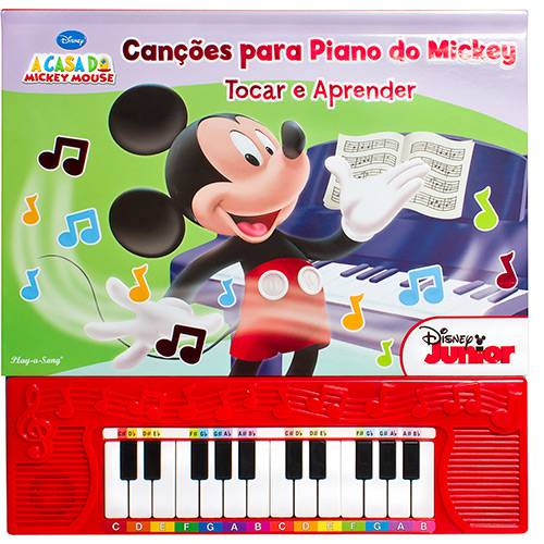 Livro - Cançoes para Piano do Mickey: Tocar e Aprender