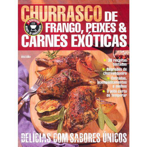 Livro Churrasco de Frango, Peixes Carnes Exóticas - Manual do Churrasqueiro