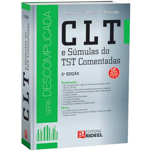 Livro - CLT e Súmulas do TST Comentadas