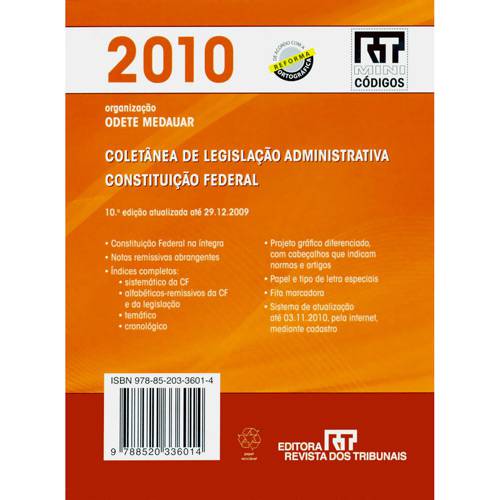 Livro - Código Administrativo - Mini 2010