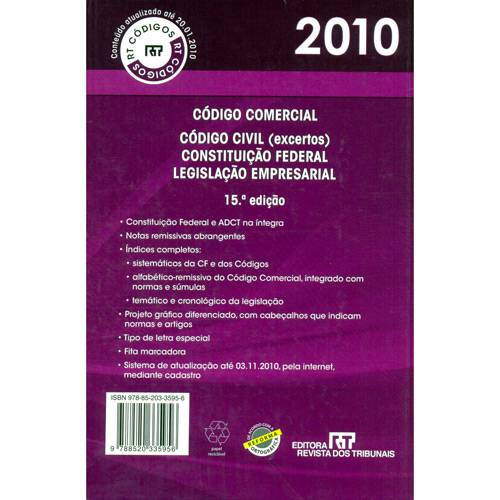Livro - Código Comercial 2010