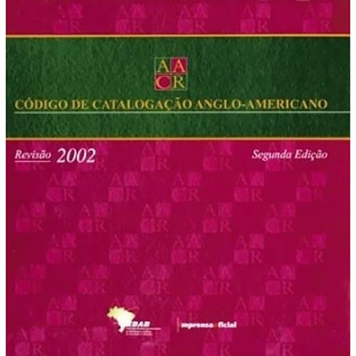 Livro - Código de Catalogação Anglo-Americana