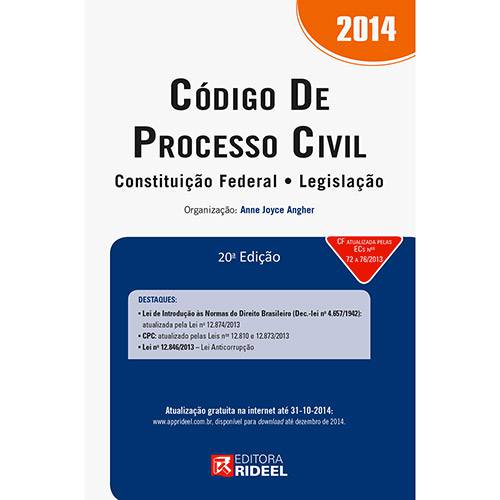 Livro - Código de Processo Civil 2014 - Constituição Federal - Legislação